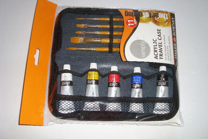 Brand New Daler Rowney Simply Acrylic Travel Case