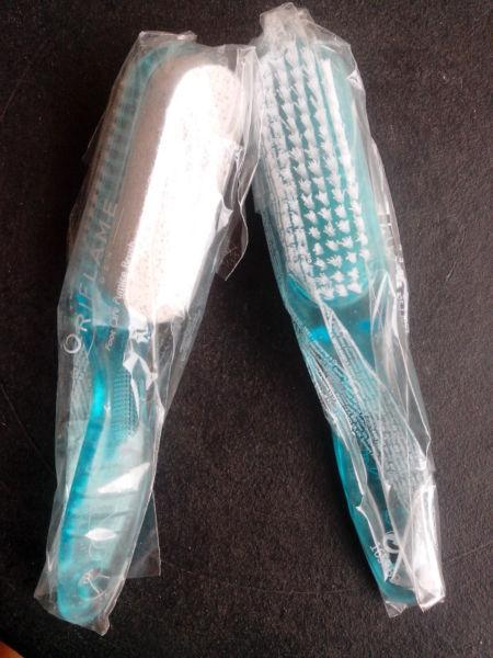 Foot care pummice nail brush