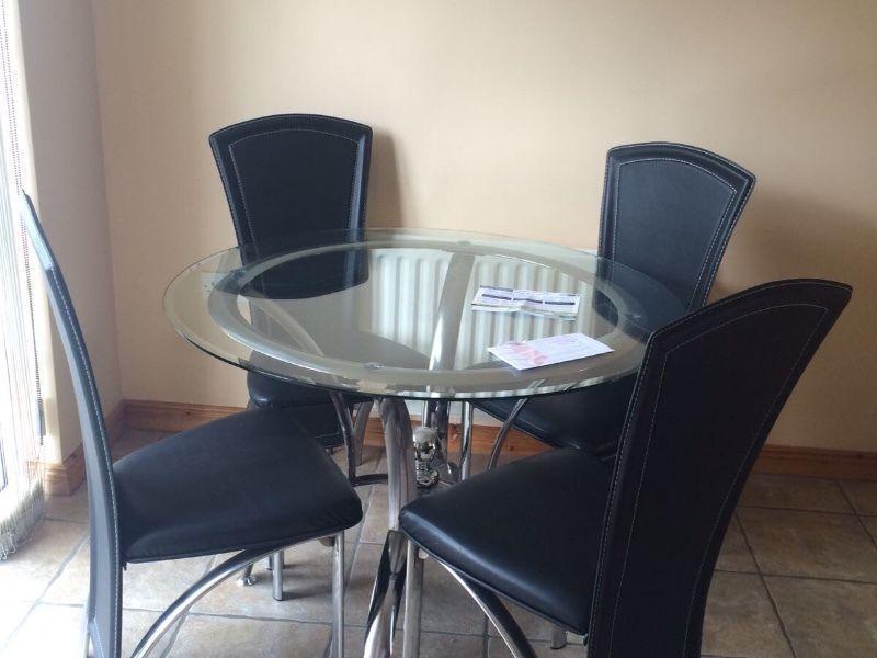 Glass table and chairs for FREE. Collection ONLY available on Tuesday 23rd. Dooradoyle area