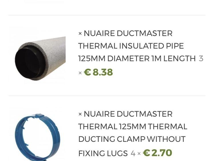 Free Insulated Ducting worth €80