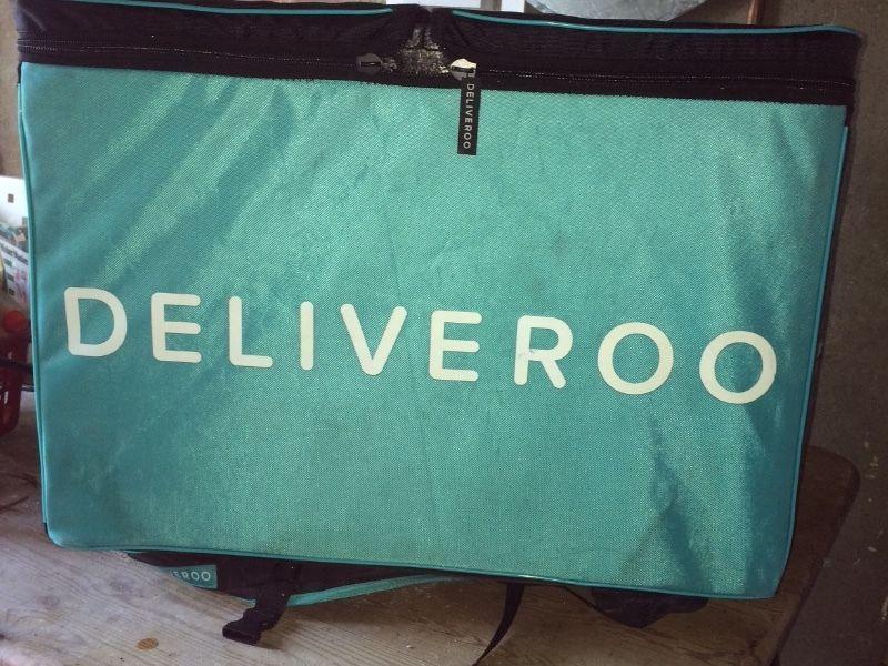 DELIVEROO BOX AND JACKET FOR SALE IN PERFECT CONDITION