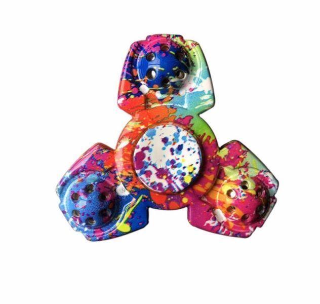Latest Multi Color Rainbow Hot Unique Fidget Spinner Alloy Alumi Metal Toy Anti Stress Fast Spin