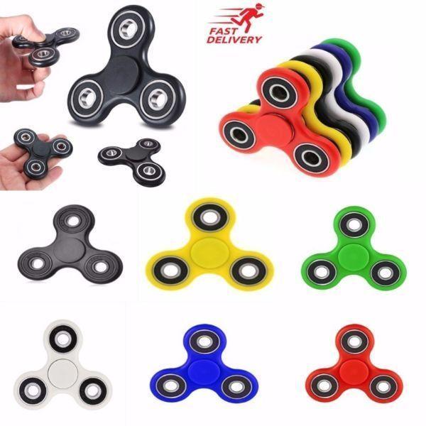 New Fast Fidget Spinner Red Blue White Green Black AAA Quality Stress Reducer Toy Spinner Post Also