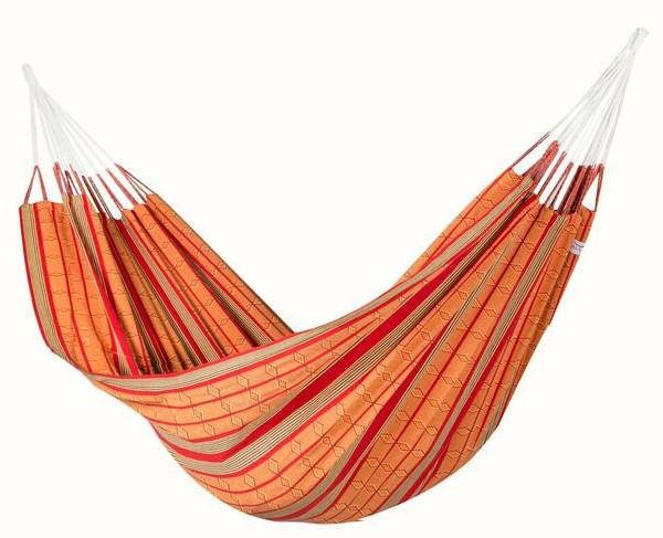 Colombian single hammock in red design. New Item