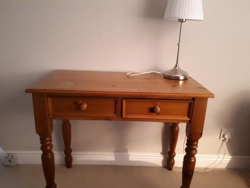 Solid oak hall table dresser