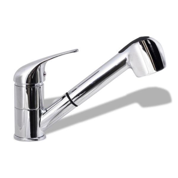 Taps : Faucet Kitchen Mixer Extendable Pull Out Head Spray(SKU140836)