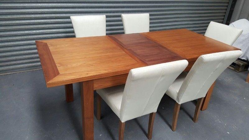 Table & Leather Chairs