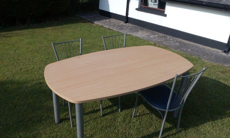 Kitchen table + four chairs for sale