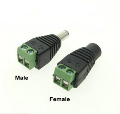 DC Power cable Male or female Plug Connector