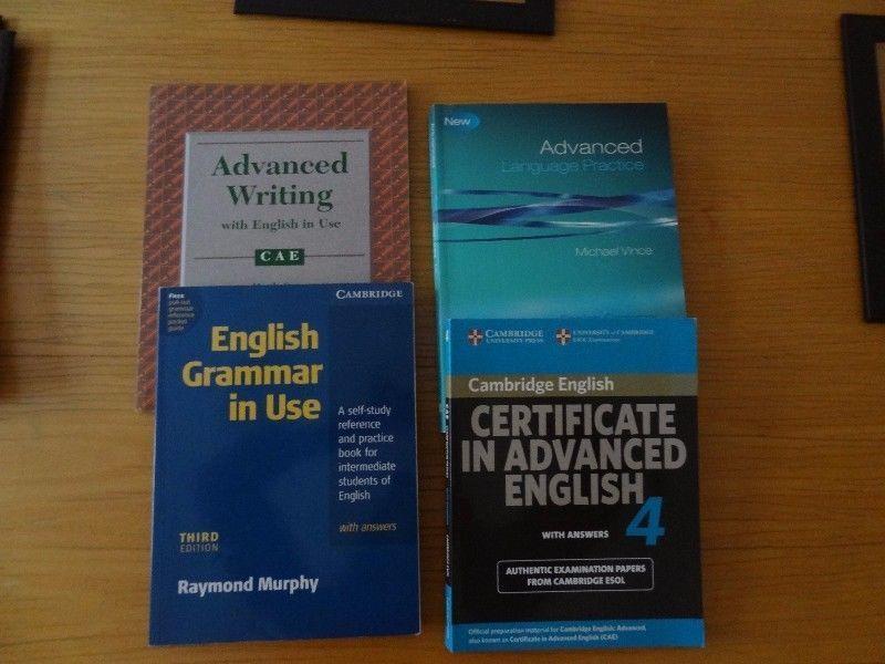 english advanced level books - like new