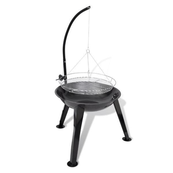 Outdoor Grills : BBQ Stand Charcoal Barbecue Hang Round(SKU40715)
