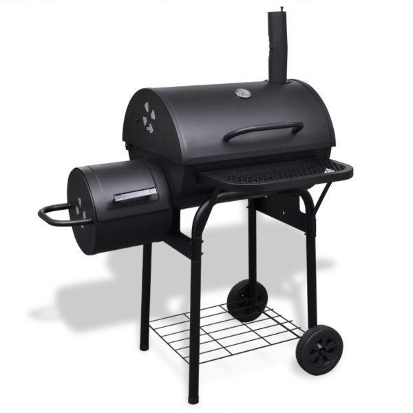 Outdoor Grills : Heavy-duty Charcoal BBQ Offset Smoker(SKU41253)