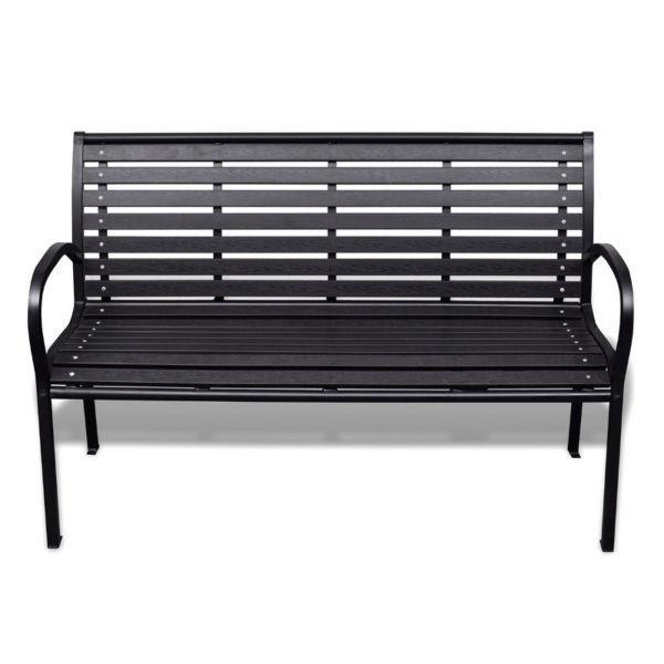 Outdoor Benches : Garden Bench with Steel Frame(SKU41556)