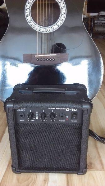 Guitar and practice amp