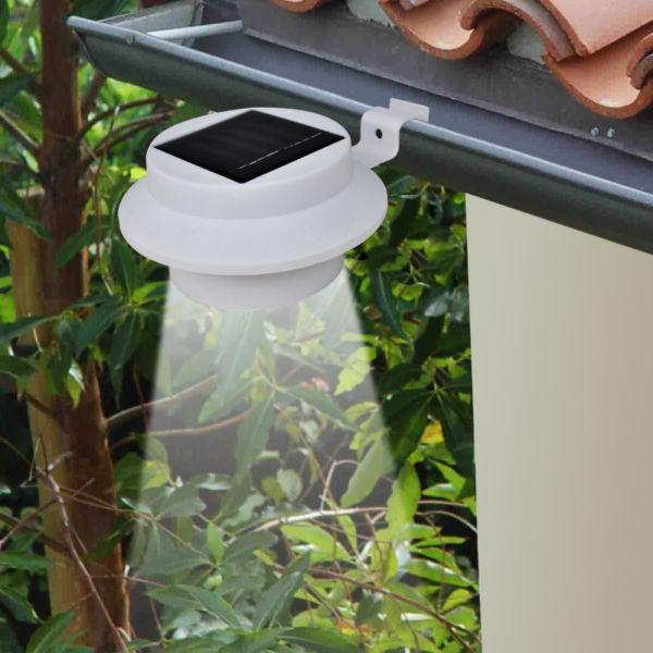 Lighting Fixtures : Outdoor Solar Lamp Set 6 pcs Fence Light Gutter Light White(SKU41181)