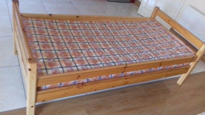 Solid pine single bed for sale
