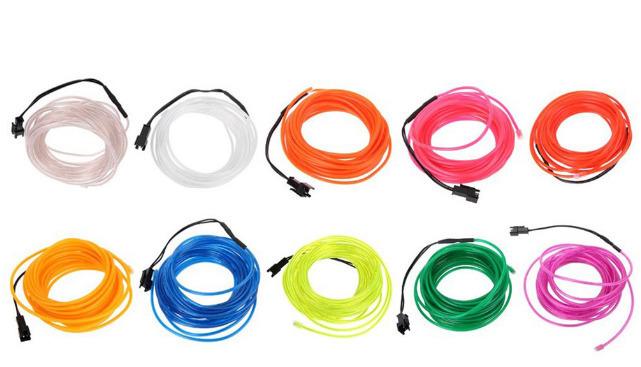 3M Neon wire led light for party, car decoration