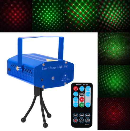 Mini laser DJ stage light projector with remote controller