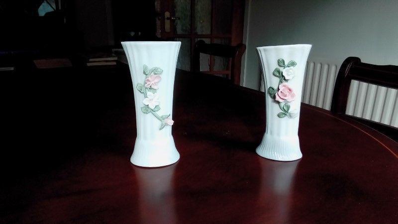 Two handmade Irish pottery vases