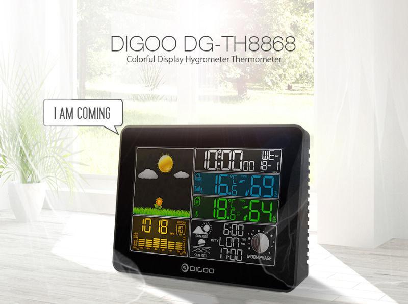 Digoo DG TH8868 wireless full screen digital USB outdoor barommetric pressure weather station