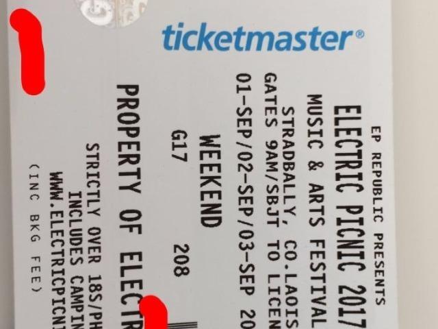Electric Picnic Weekend Camping Ticket