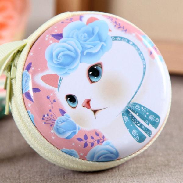 New Cute Asian Children's Cat Pattern Coin Bag Case Purse €3