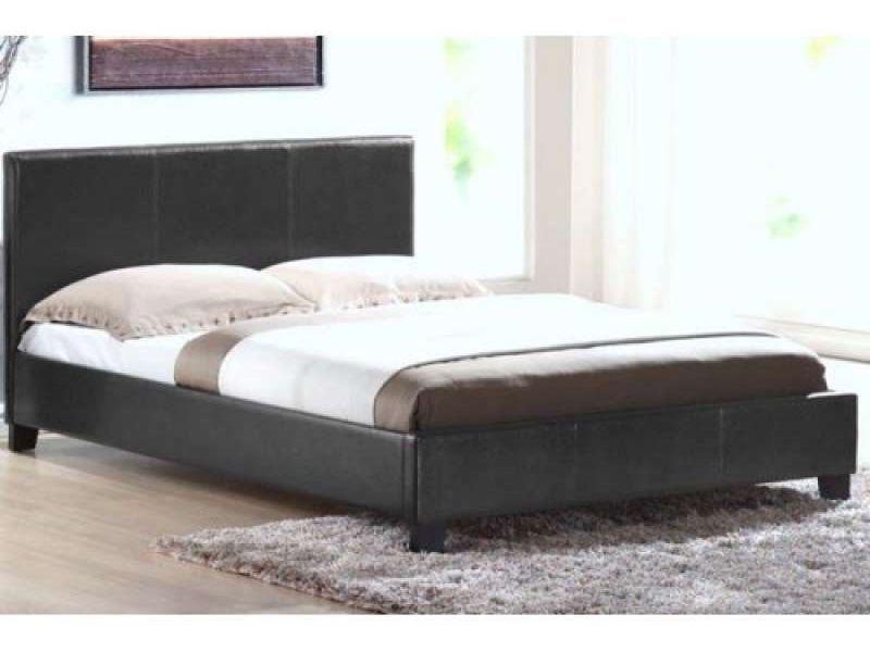 New double leather bed frame