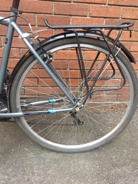 Minimally used fully equipped city bike for sale