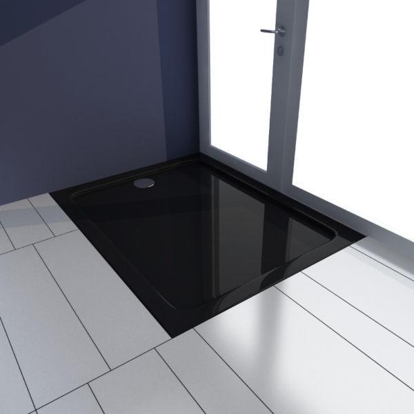 Shower Bases : Rectangular ABS Shower Base Tray Black 70 x 90 cm(SKU141453)