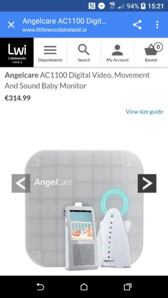 AngelCare Ac1100 Video and Sound Monitor..... Brand New in box