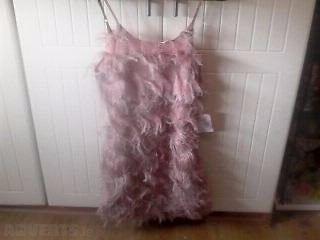 Beautiful Pink Fringe 1920s Style Glamorous Brand Dress Brand New With Tags