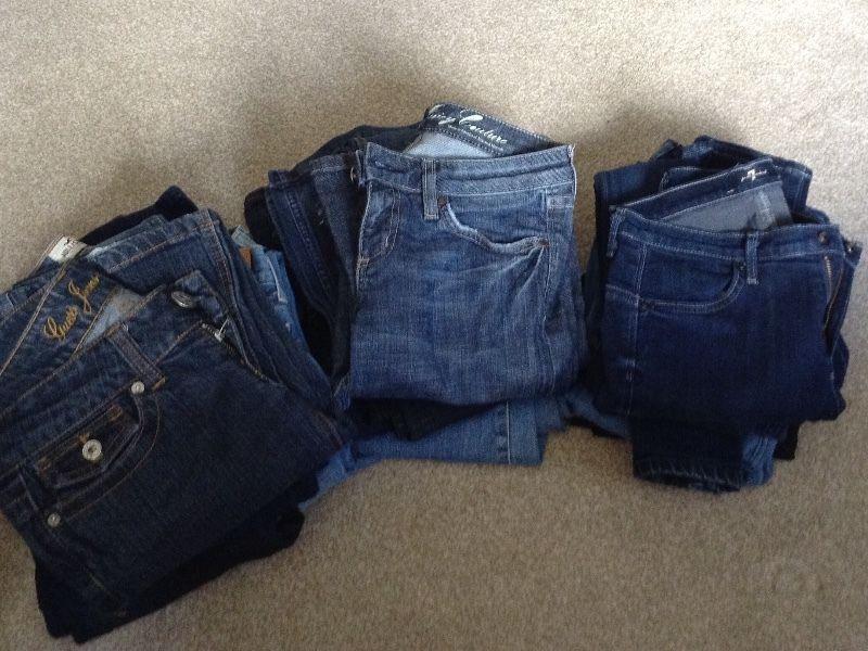 Selection of designer UK/US ladies Jeans