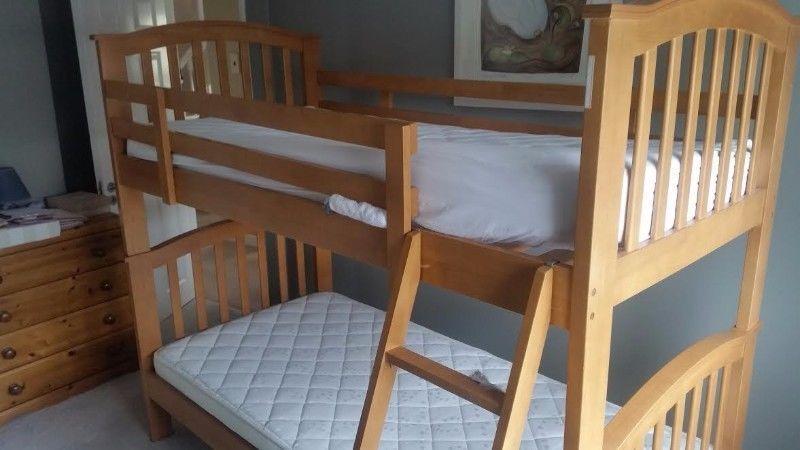Bunk Bed & Mattresses - Excellent Condition -Suitable for Kids to Age 12
