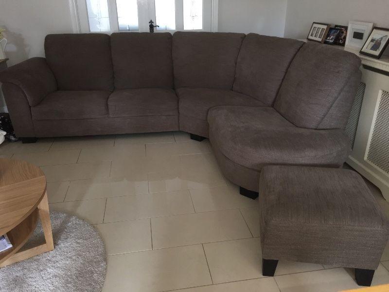 Brown, corner sofa for sale