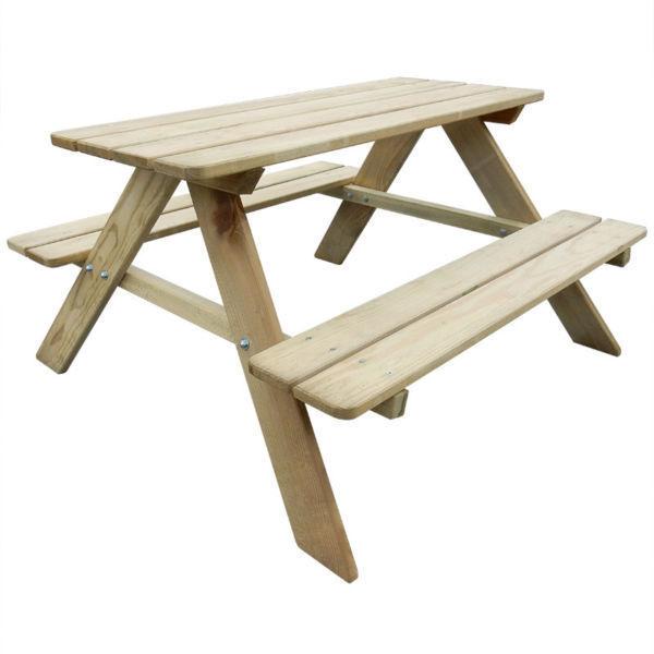 Outdoor Tables : Kid's PicnicTable 89 x 89.6 x 50.8 cm Wood(SKU41701)