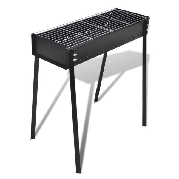 Outdoor Grills : BBQ Stand Charcoal Barbecue Square 75 x 28 cm(SKU40713)