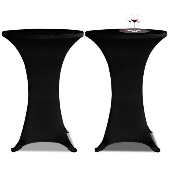 Slipcovers : Standing Table Cover Ø60cm Black Stretch 2 pcs(SKU241204)