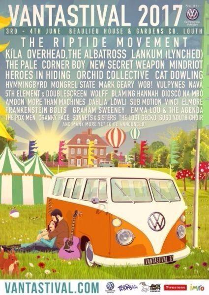 Two Weekend Adult Camping Tickets for Vantastival