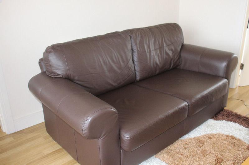 2 seat leather sofa