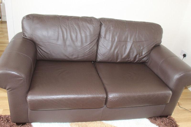 2 seat leather sofa