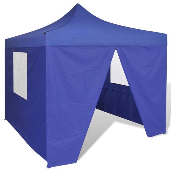 Canopies & Gazebos : Blue Foldable Tent 3 x 3 m with 4 Walls(SKU41466)