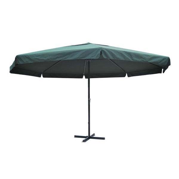 Outdoor Umbrellas & Sunshades : Parasol Samos 500 cm. Aluminium Green(SKU40302)