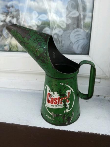 Vintage castrol oil quart jug
