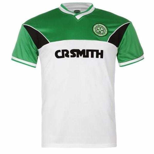 Score Draw Celtic 1985 Away Retro Jersey - White & Green (Size XL) (BNWT)