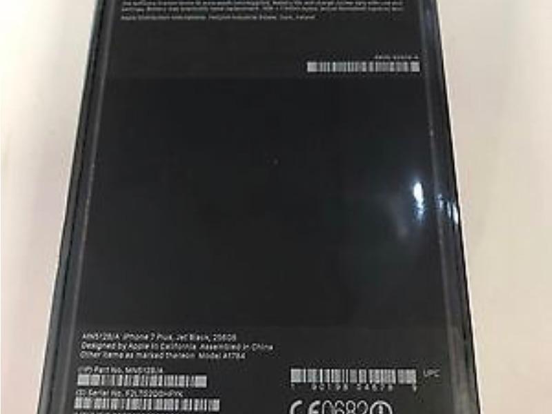 iPhone 7 Plus 256GB jet black sealed box unlocked