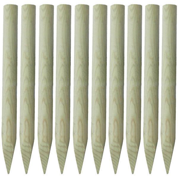 10 pcs 100 cm Pointed Wooden Fence Post(SKU41403)