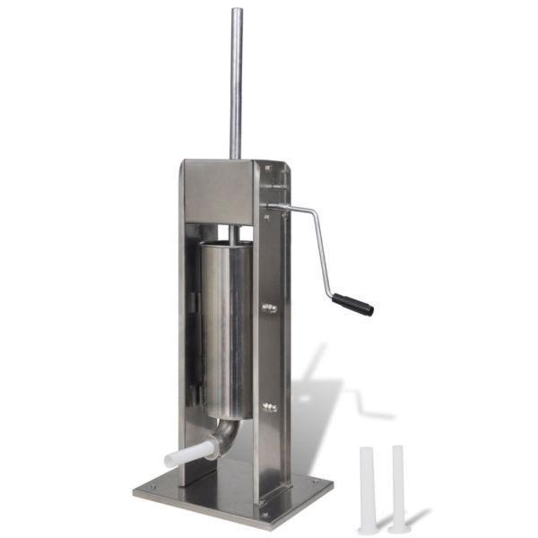 Kitchen Appliances : Stainless Steel Vertical Sausage Stuffer/Sausage Filler 5 L(SKU50247)