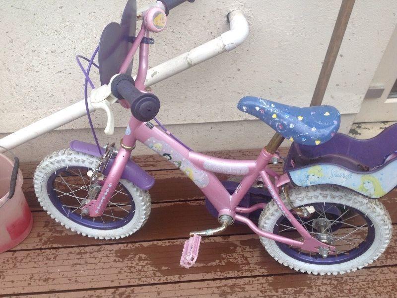 Child's princesses bike