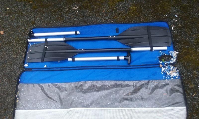 Oar for kayak, canoe, dingy. Collapsible. In bag