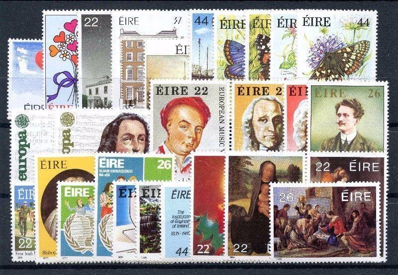 1985 Complete Commemorative Stamp Set - Value €46.95 - Mint Never Hinged + FREE POSTAGE